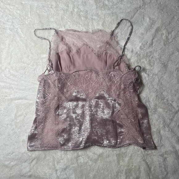 Intimately FP Lilac Velvet Lace Cami Tank Top – Women’s XS NWT - Picture 5 of 6